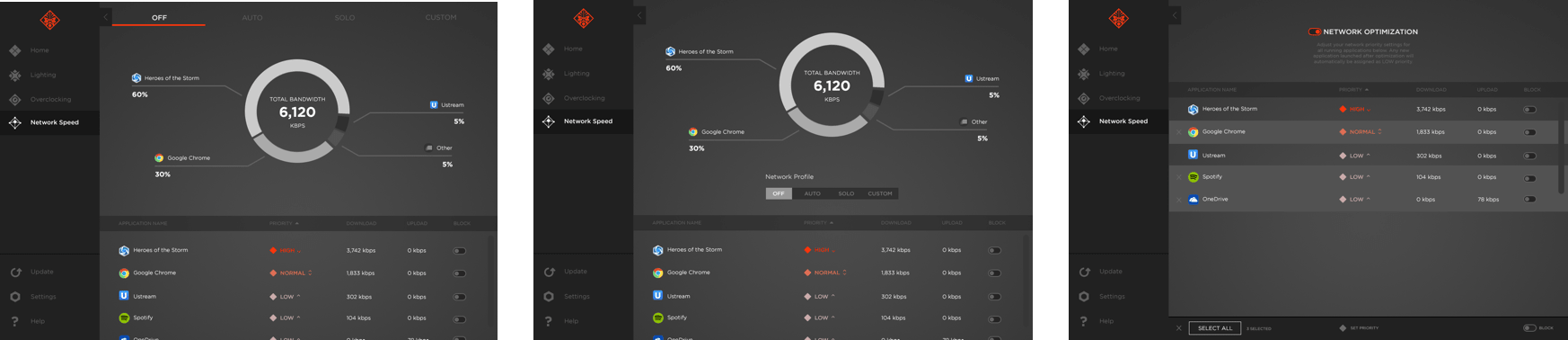omen hi fidelity wireframe